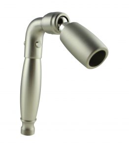 High Sierra Showerheads' Handheld in brushed nickel for Home, RVs, Outdoors, and Hospitality.
